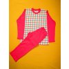 Dětské pyžamo a košilka Pletex pyžamo kostka růžová