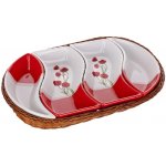 Banquet 4d tác v košíku 30,5cm Red Poppy OK – Zboží Mobilmania