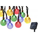 CoolCeny Dekorativní venkovní solární řetěz s 40 LED Lights Balls Vícebarevný – Zboží Mobilmania