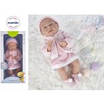 mamido Bobas v růžových šatech s čepičkou a dudlíkem 35 cm – Hledejceny.cz