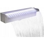 zahrada-XL Obdélníková bazénová fontána s LED nerezová ocel 45 cm – Hledejceny.cz