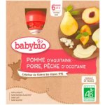 Babybio kapsička Jablko hruška broskev 4 x 90 g – Sleviste.cz