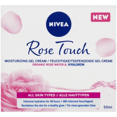 Nivea Rose Touch hydratační denní krém 50 ml – Zboží Mobilmania