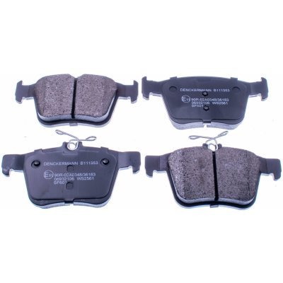Sada brzdových destiček, vždy 4 kusy v sadě DENCKERMANN B111353 – Hledejceny.cz