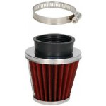 Univerzální vzduchový filtr konus 90° CHROM - červený 28/34 mm – Hledejceny.cz