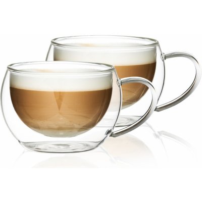 4home Termo sklenice na cappuccino Hot&Cool 0,28l 2 ks – Zboží Mobilmania
