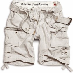 Surplus kalhoty krátké Division shorts bílé oprané