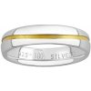 Prsteny SILVEGO Snubní stříbrný prsten Sunny pozlacený žlutým zlatem SHG8709RMGP