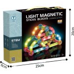 Alltoys Kuličkodráha magnetická se světlem 52 ks – Zboží Mobilmania
