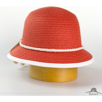 Dámský papírový klobouk zdobený šňůrkou jahoda – Hledejceny.cz