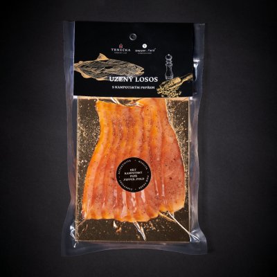 Trnečka Smoked Fish Losos uzený studeným kouřem s Bílým pepřem .pepper..field min. 100g – Zboží Dáma