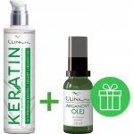 Clinical Keratin hloubková regenerační vlasová kúra 100 ml + arganový olej 20 ml dárková sada – Zboží Dáma