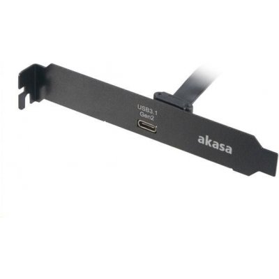 AKASA Interní MB adaptér USB 3.1, PCI závorka s Type-C konektorem, 50 cm – Zbozi.Blesk.cz