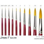 Štětec Simply-T Iberis - kulatý Velikost štětce: 7 – Zboží Dáma