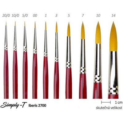Štětec Simply-T Iberis - kulatý Velikost štětce: 7 – Zboží Dáma