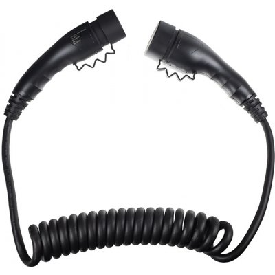 Sectron 11kW nabíjecí kabel elektromobilu Type 2 Type 2 400V 3×16A 4m spirálový – Sleviste.cz