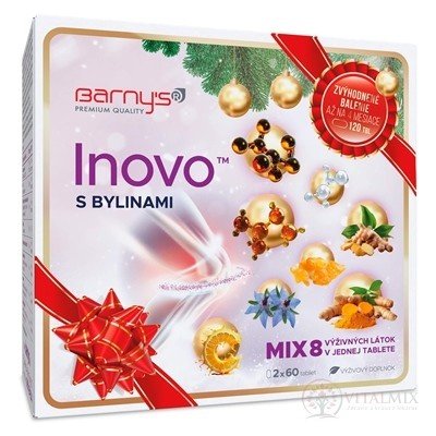 Barny's Inovo s bylinami MIX8 Vánoční balení 120 kapslí – Hledejceny.cz