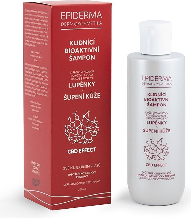 Epiderma Bioaktivní CBD šampon při lupénce 200 ml od 425 Kč - Heureka.cz