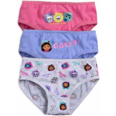 Dívčí kalhotky Gabbys Dollhouse balení 3ks – Zboží Dáma