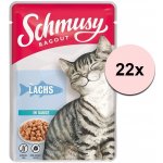 Schmusy Ragout s lososem v omáčce 22 x 100 g – Hledejceny.cz