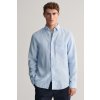 Pánská Košile Gant košile reg linen shirt modrá