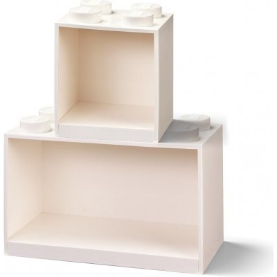 LEGO® Brick dětská police bílá 31.8 cm, 15.9 cm, 21.1 cm – Sleviste.cz