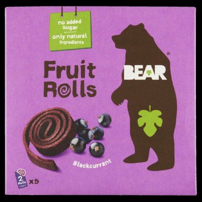 Bear Fruit Rolls Blackcurrant 5 x 20 g – Hledejceny.cz