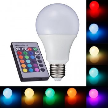 Light LED žárovka W2706 E27 6W RGB + bílá