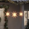 Vánoční osvětlení DKD HOME DECOR LED vánoční hvězdy 3 ks Skládací bílé