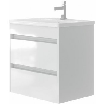 Kingsbath Luton II. 55 White koupelnová skříňka s umyvadlem
