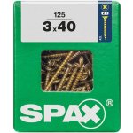 Spax Uni vrut zápust.hlava PZ/Z1, S-CUT plný závit, Yellox, 3 x 40 mm, 125 ks – Sleviste.cz