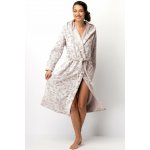 Dámský župan KEY 545 ecru-mocca – Zboží Dáma