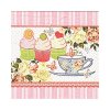 Ubrousek na decoupage Ráno s muffiny 33x33 UBF002586