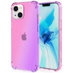 Pouzdro TopQ iPhone 13 mini silikon Shock duhový růžovo-fialový – Sleviste.cz