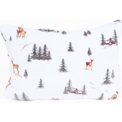 MKLuzkoviny.cz mikroplyš Exclusive Zimní les 40 x 60 cm – Sleviste.cz