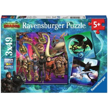 Ravensburger Jak vycvičit draka III 3 x 49 dílků