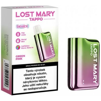 Lost Mary TAPPO baterie 750 mAh Green Pink – Zboží Dáma