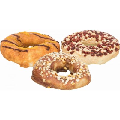 Trixie Donuts buvolí kroužky s příchutí ø 10 cm 3 x 100 g – Zboží Mobilmania