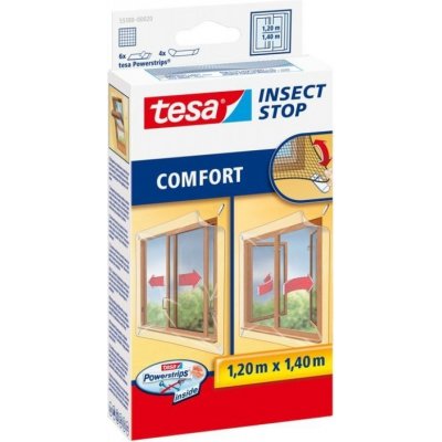 tesa Insect Stop Síť proti hmyzu na posuvná okna COMFORT bílá, 1,2 × 1,4 m – Zboží Mobilmania