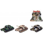 Tank kov 12cm na zpětné natažení 3 druhy 12 ks v boxu – Zboží Dáma