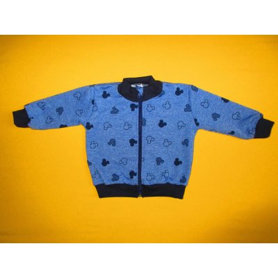 Arex ČR Kojenecká bavlněná mikina bez kapes denim – Zboží Dáma