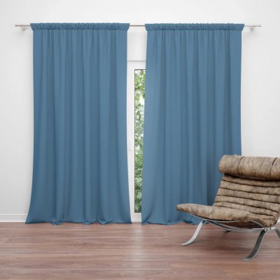 Sablio Závěs Indigově modrá: 2ks 140x250cm – Hledejceny.cz