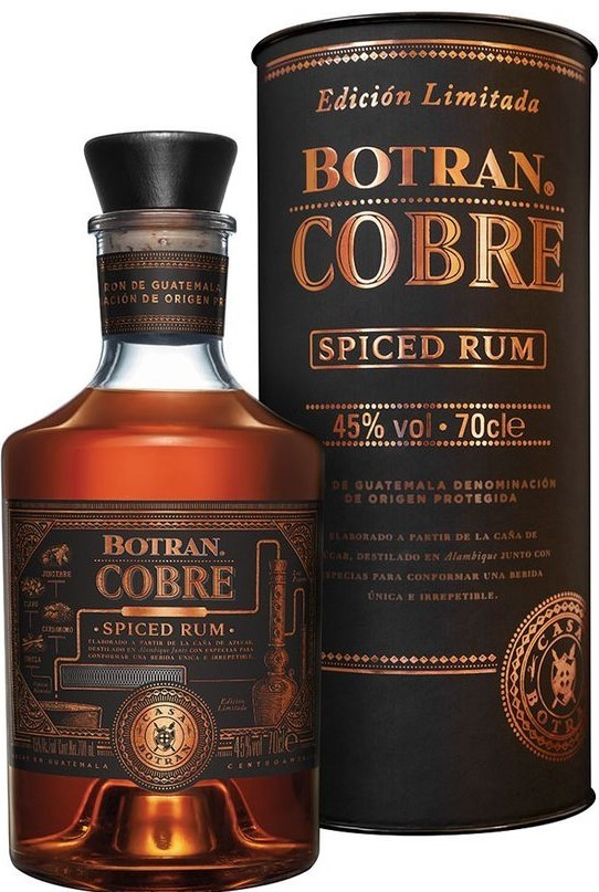 Botran Cobre Spiced 40% 0,7 l (tuba)