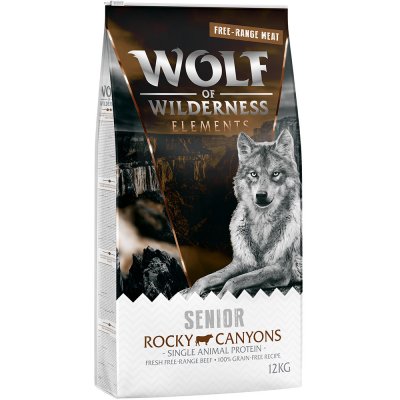 Wolf of Wilderness SENIOR Rocky Canyons Beef 2 x 12 kg – Hledejceny.cz
