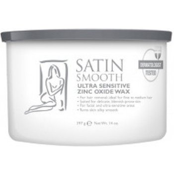Satin Smooth extra jemný depilační vosk Ultra Sensitive Zinc Oxide Wax 400 ml