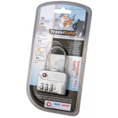 TravelSafe kombinační zámek TSA Cable Travellock – Zboží Mobilmania