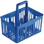 Nosič 6ks lahví 1,0l 30x21x28cm modrý plast – Sleviste.cz