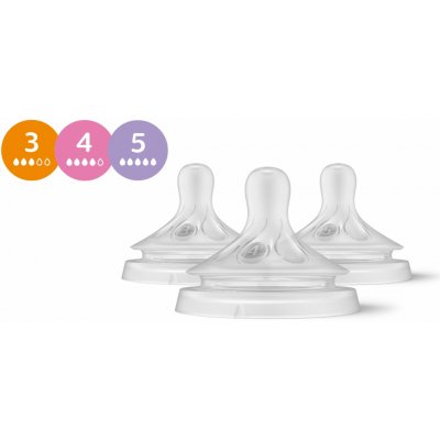 Philips Avent Sada saviček Natural Response SCY960/03 transparentní 3 ks – Hledejceny.cz