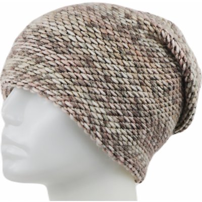 Biju dámská pletená zimní čepice Wrobi melír hnědé 7100388 – Zboží Mobilmania