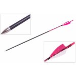 Goodgoods karbon dekor zebra růžové krocaní peří 28" 1 ks – Zboží Dáma